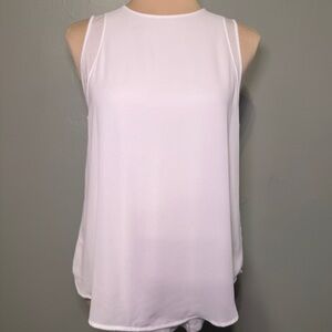 Banana Republic‎ Flowy Layered White Tank Top Shirt Blouse Size Small